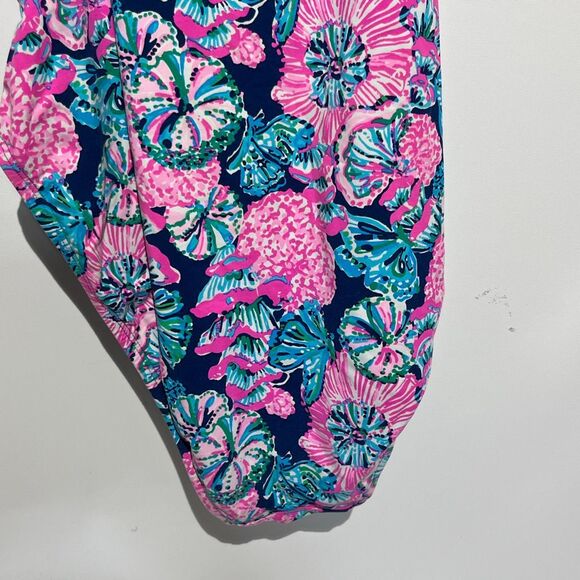 Lilly Pulitzer Women's Multicolor Leola Oyster Bay One Piece Swimsuit Size 12 - Picture 8 of 12